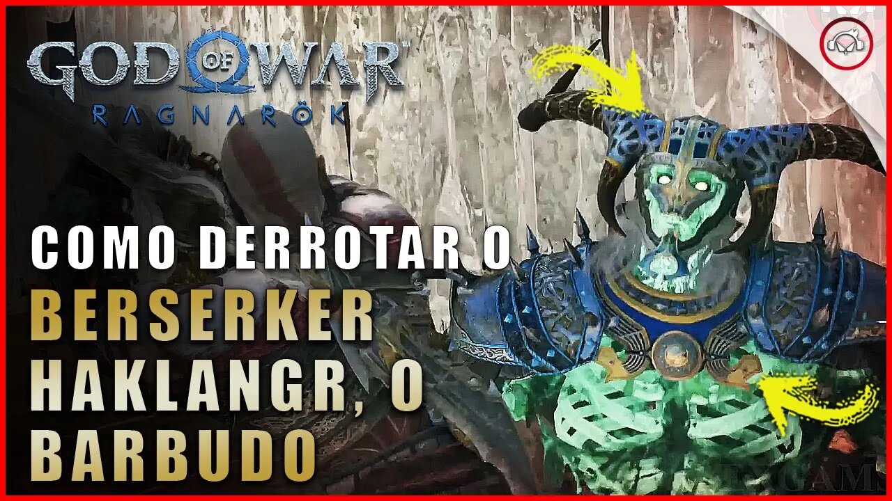 God of war Ragnarok, Como derrotar o Berserker Haklangr, O Barbudo | Super dica