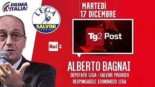 🔴 On. Alberto Bagnai, ospite a TG2Post del 17/12/2024.