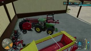 Baling Grass for Cows at Iowa Farm Part 5 - FARMING SIMULATOR 22 - Timelapse