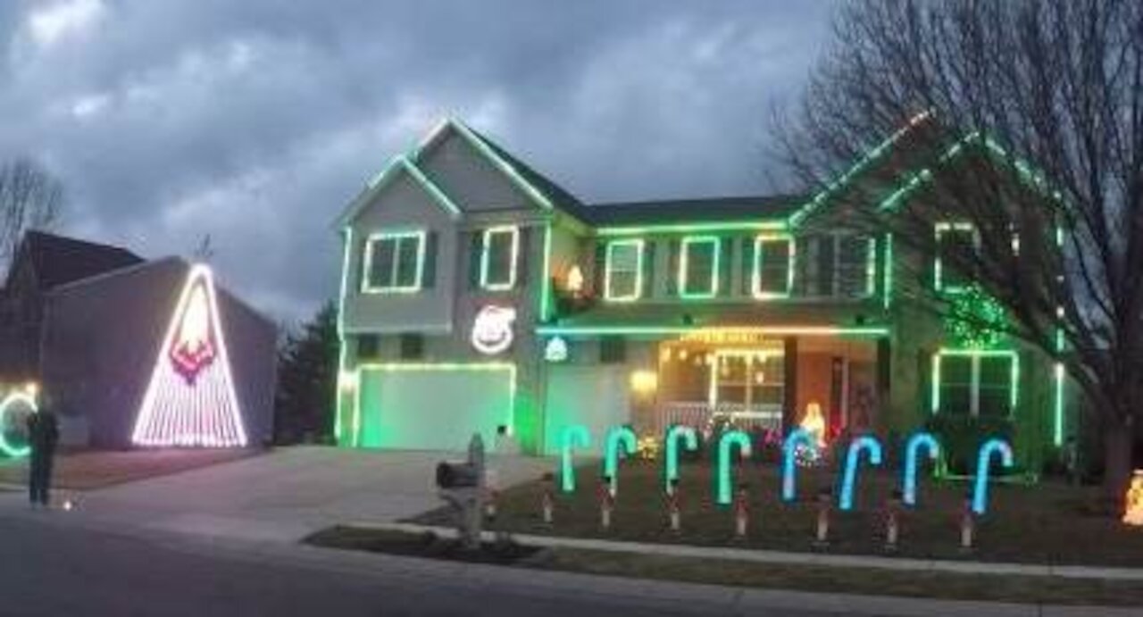 LED Light Show - House on Christmas St.