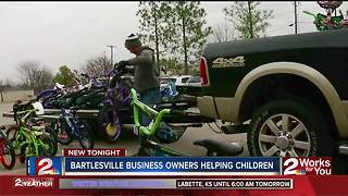 Bicycles donated to foster children in Bartlesville