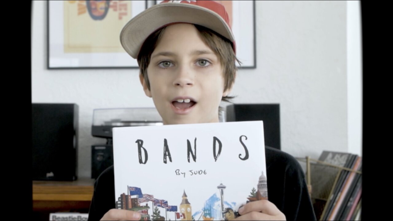 "Bands by Jude" alphabet book made by two young minds