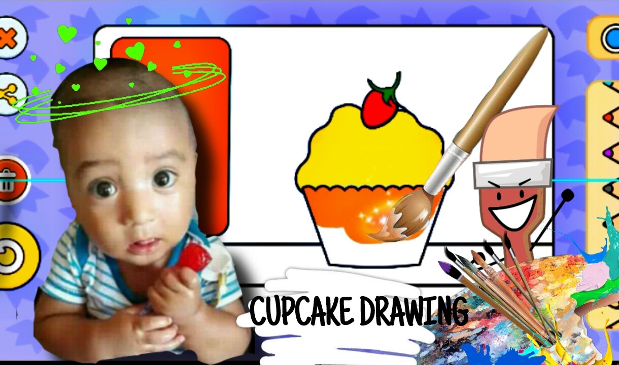 How to draw a CUPCAKE 🧁| very easy step by step cupcake drawings|@drawingboy