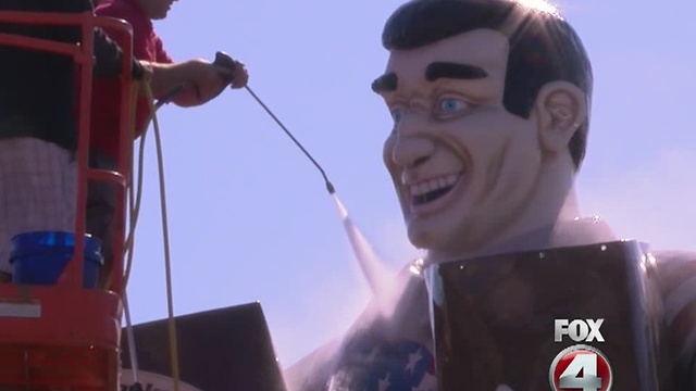 Big John statue in Cape Coral gets bath