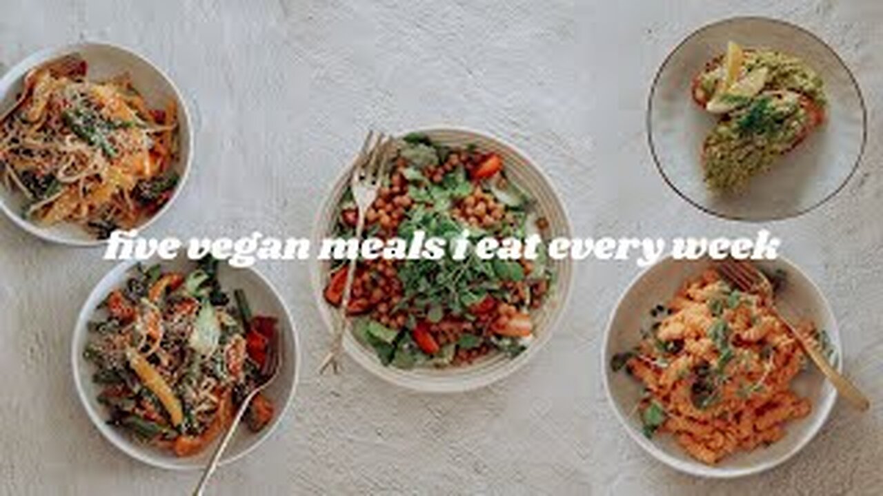 I eat five vegan meals a week! 🌞 tasty and satisfying meal ideas and recipes!