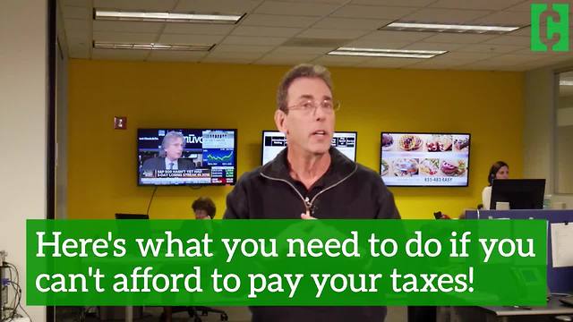 Here's what you should do if you can't afford to pay your taxes