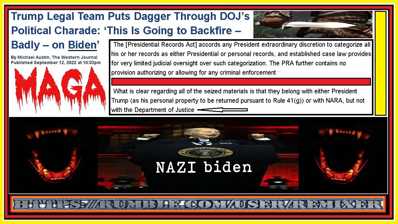 Dagger through DOJ political charade 2022