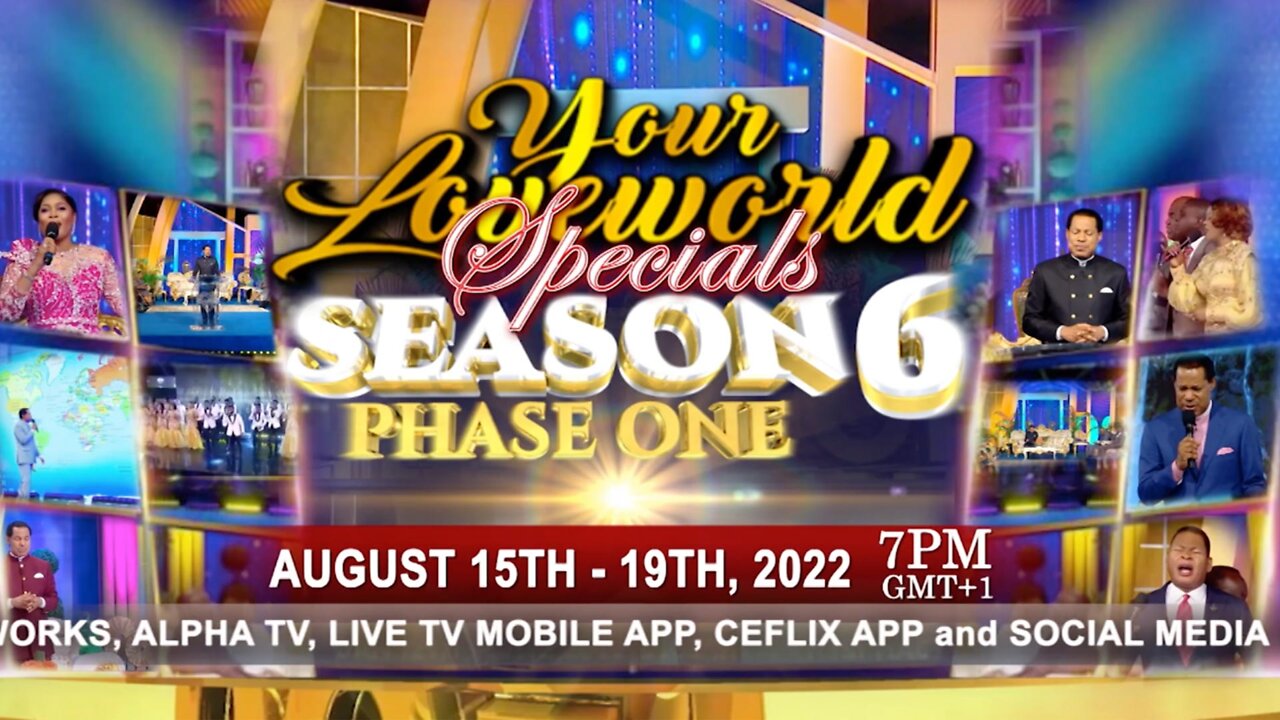 Your Loveworld Specials with Pastor Chris | Monday, August 15 to Friday, August 19, 2022