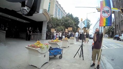 Street Preaching at the Drag Queen Story Hour in Atlanta Summer of 2019 - Kerrigan Skelly