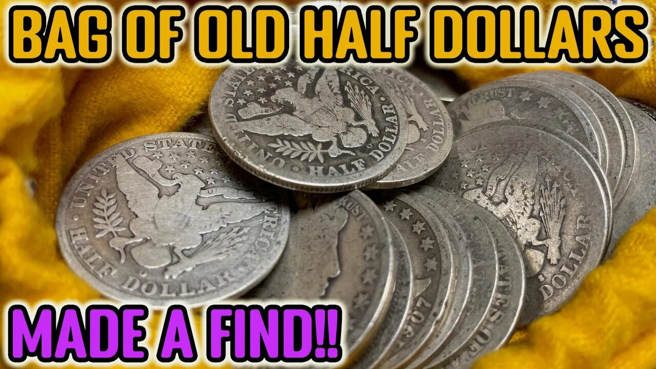 JACKPOT!! Searching An Old Bag Of Barber Half Dollars