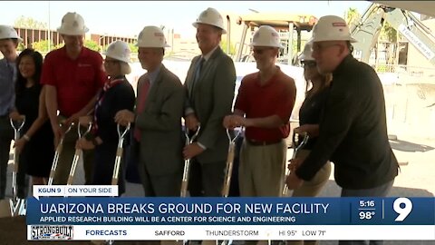 Ground broken for UArizona's new applied research building