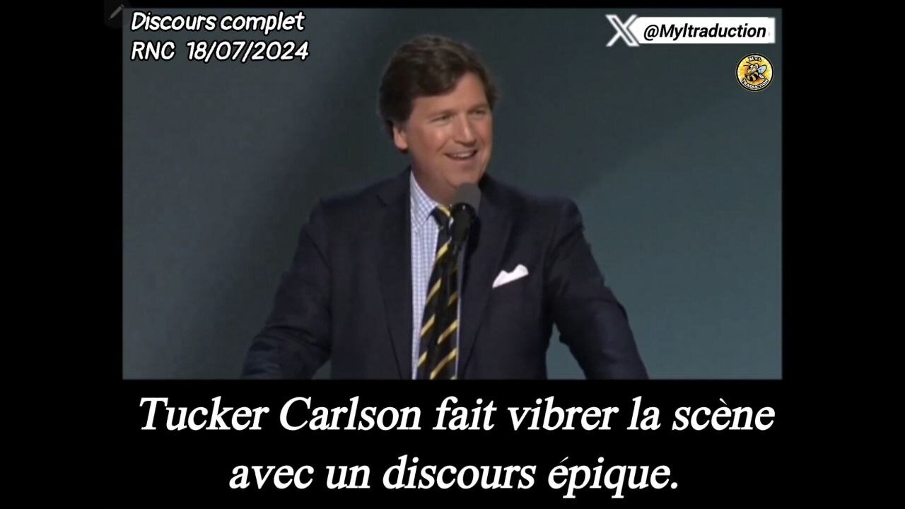 Tucker Carlson fait vibrer la scène avec un discours épique.