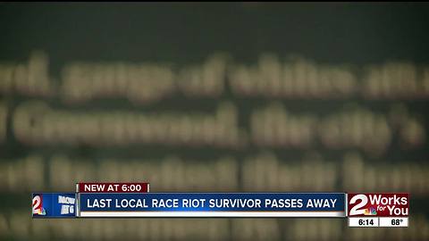 Last local race riot survivor passes away