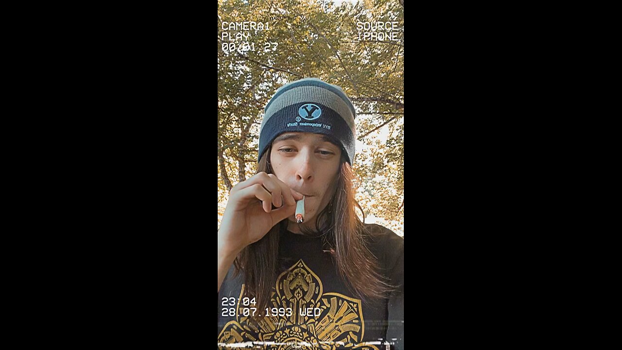 Yung Alone outside hitting a Joint with Yung Carter Joseph Wayne Bourassa and Yung Devin Simpson