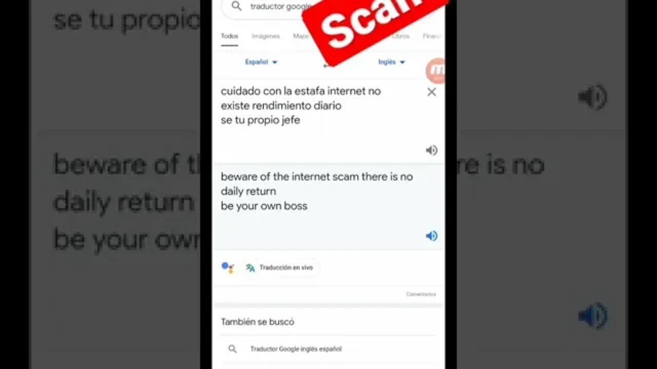 scam y spam en todos lados
