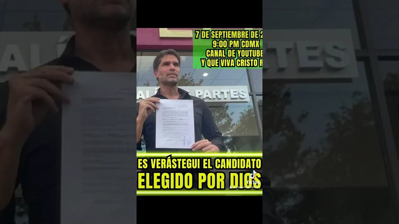 😇 CONFIRMADO: EDUARDO VERÁSTEGUI ES EL CANDIDATO ELEGIDO POR DIOS PARA SALVAR A MÉXICO