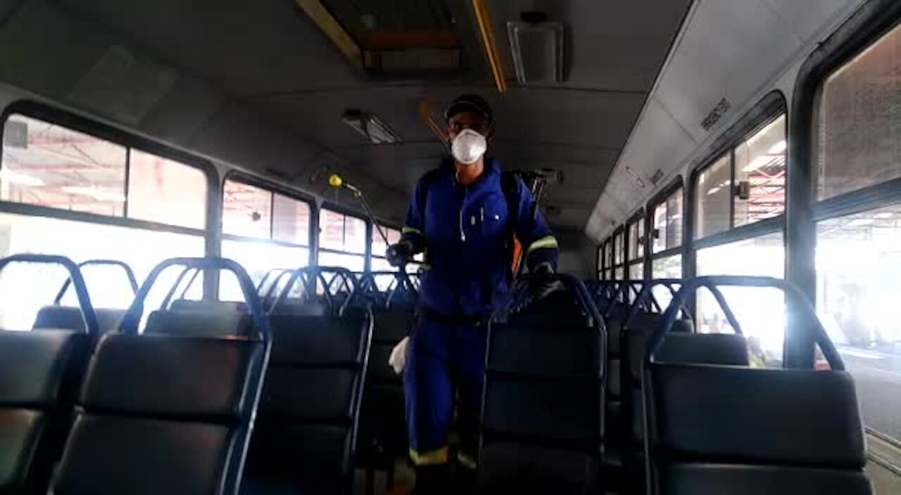 WATCH: Here's how Golden Arrow sanitises its buses to prevent Covid-19 spreading (d5M)