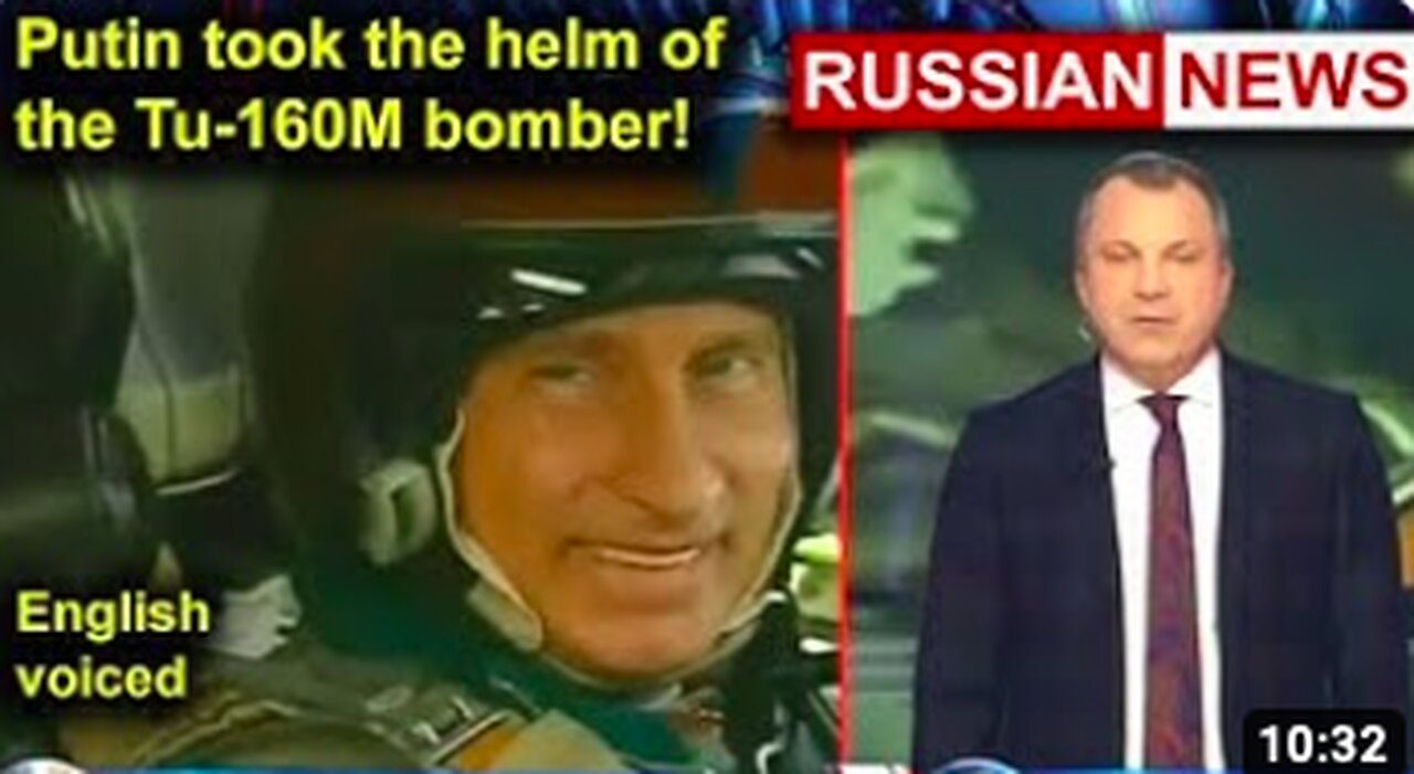 🇷🇺 ⚔ President Putin took the helm of the Tu-160M bomber! Russia, Ukraine