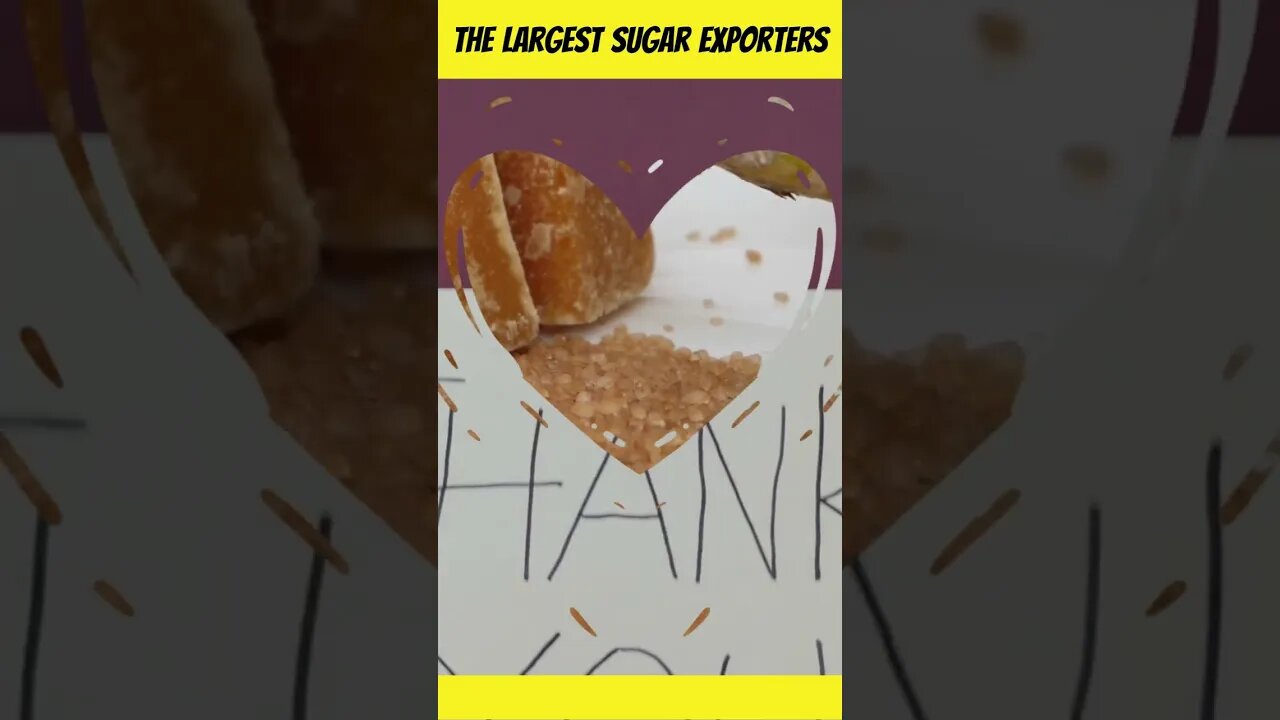 Who is the Largest Sugar Exporters? #food #foodfacts #foodie #shorts #gaming