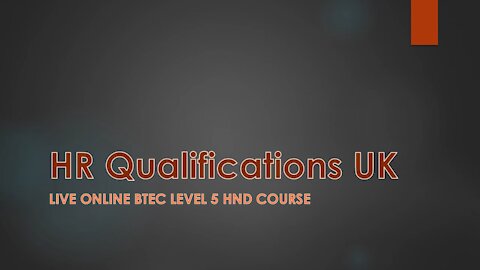 HR Qualifications UK