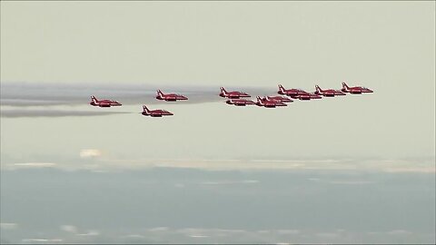 UK RAF's Red Arrows arrive in Colorado