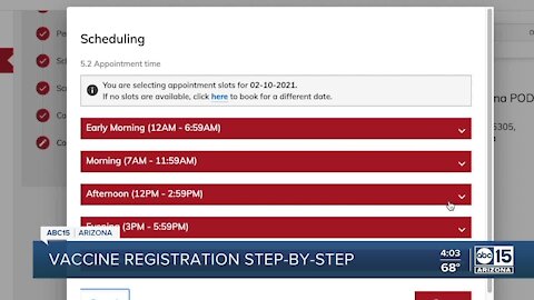 Step by step look at registering for a COVID-19 vaccine