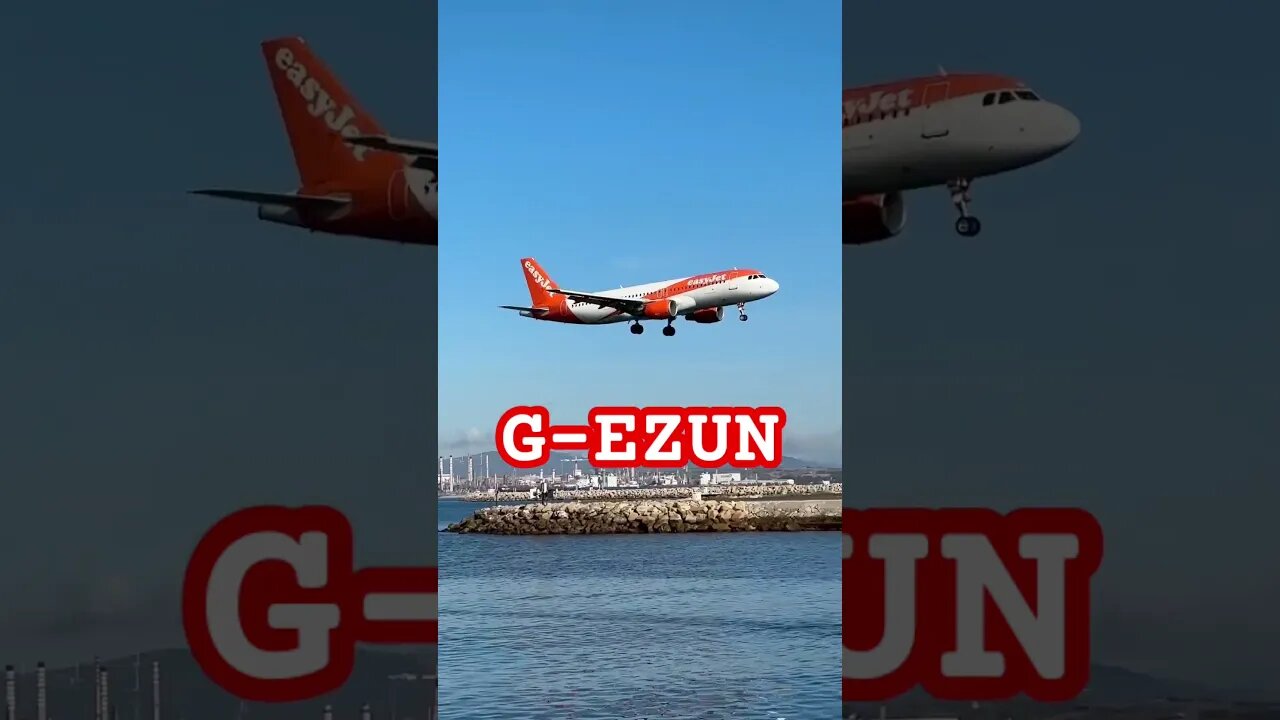 easyJet Landing at Gibraltar