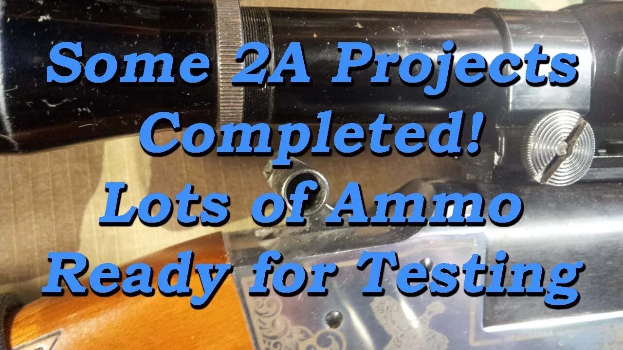 223, 243, 303, 30-06, scopes, sling, smelting & weather.