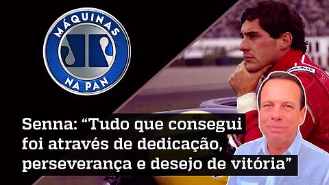 A entrevista mais emocionante feita com Ayrton Senna; João Doria conta como foi | MÁQUINAS NA PAN