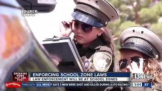 Police watching school zones on first day