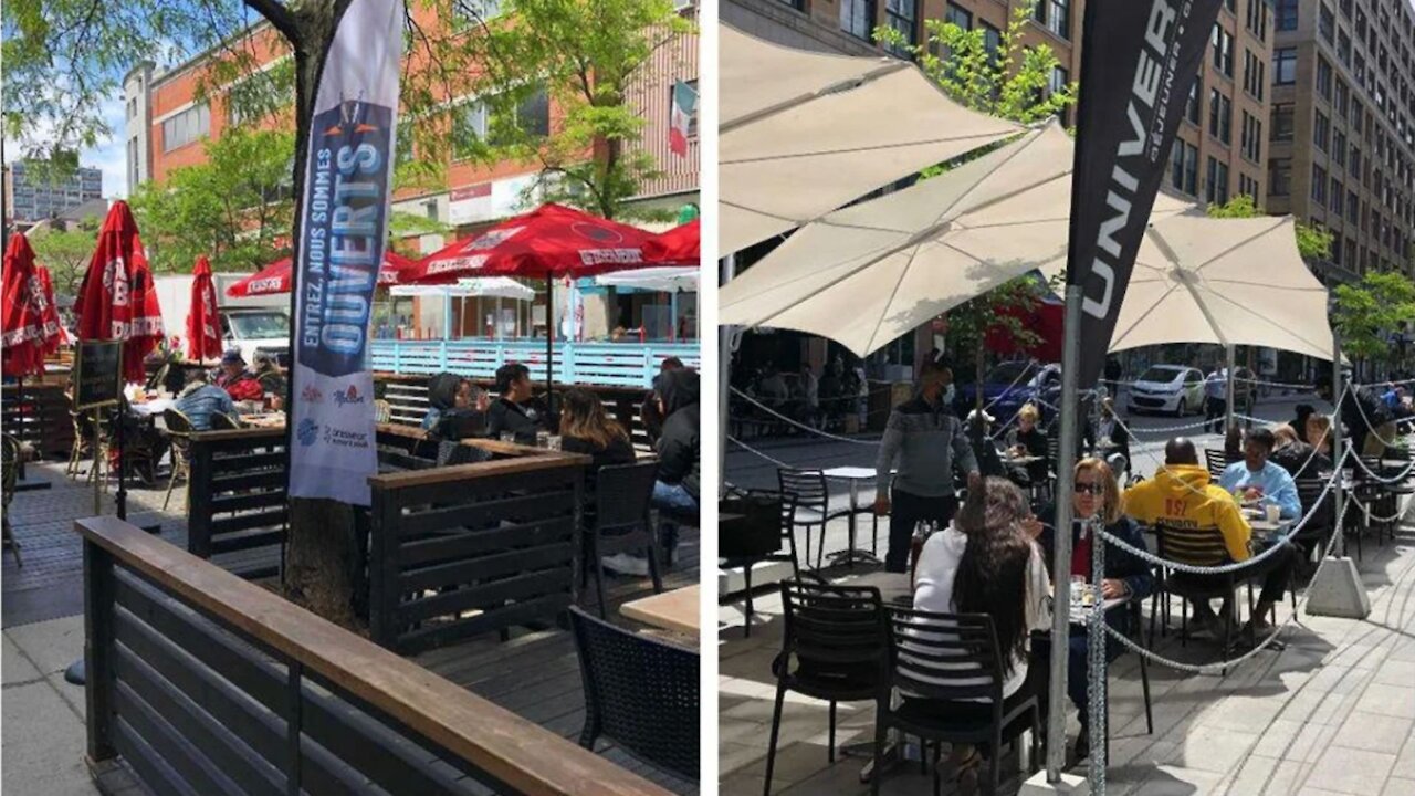 Les terrasses sont ouvertes à Montréal et elles ne sont curieusement pas remplies