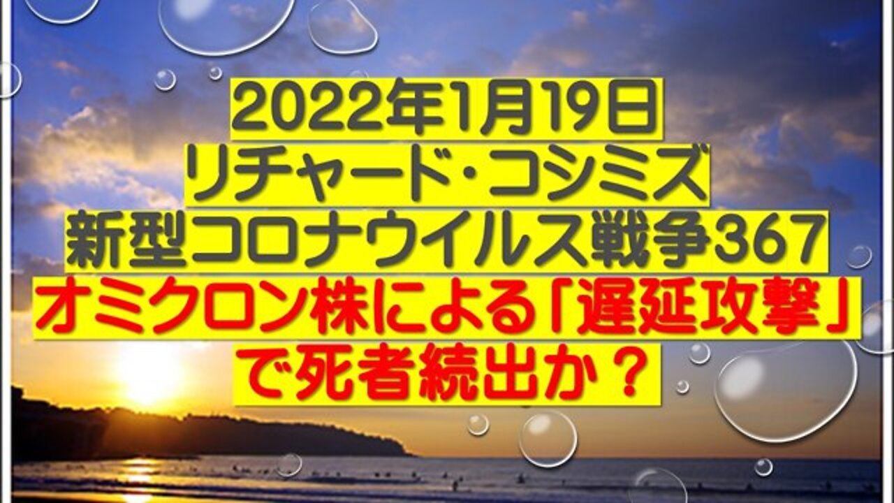 2022.01.19 リチャード・コシミズ新型コロナウイルス戦争３６７