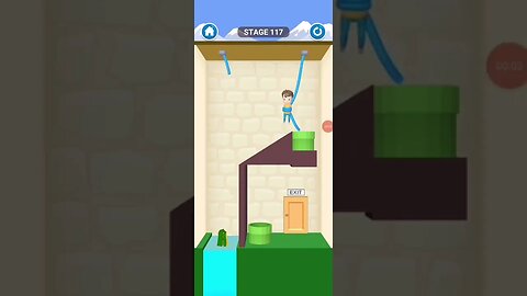 rescue cut rope puzzle 😎 #shorts