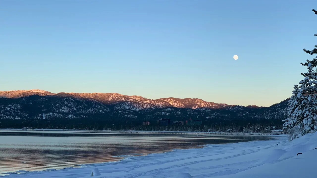 Lake Tahoe in Winter Snow