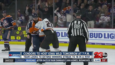 Condors looking to extend winning streak