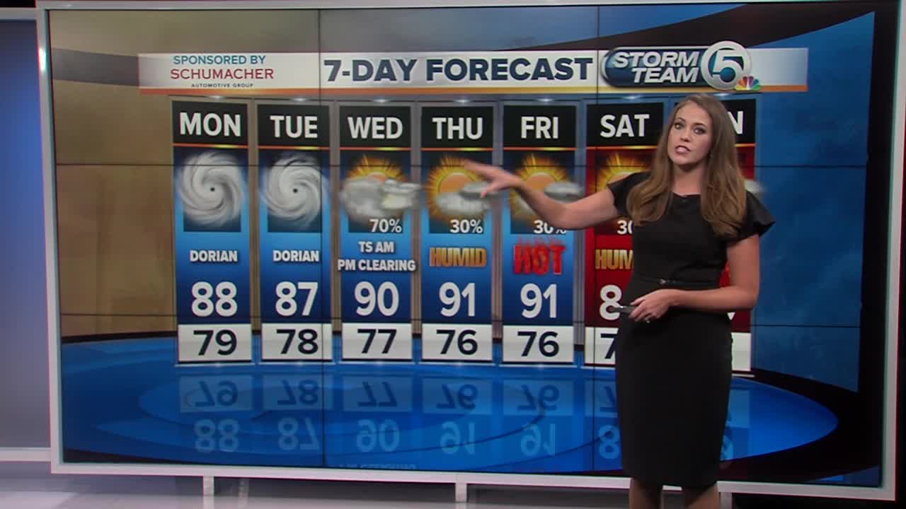 Latest Weather Forecast 5 a.m. Monday