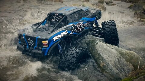 Traxxas X-maxx VS A Rocky Riverbed - Boone, NC