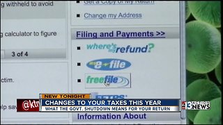 Changes for this year's tax season