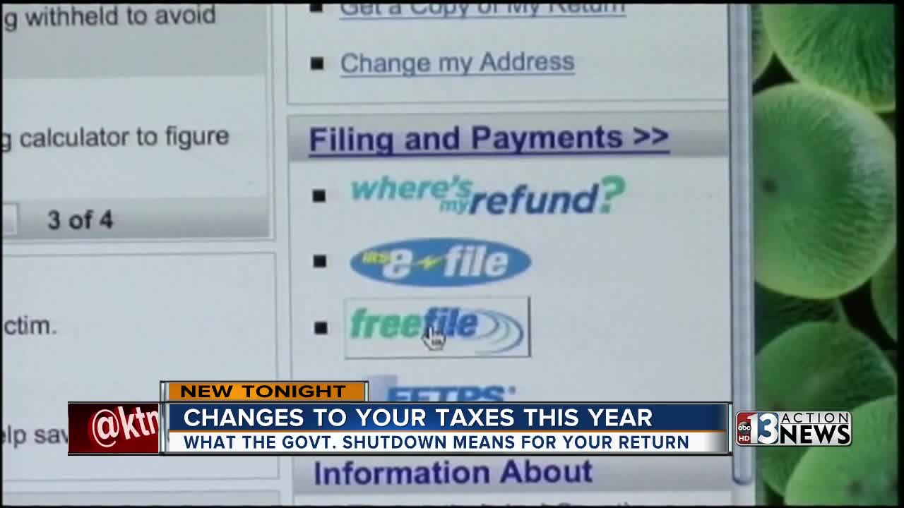 Changes for this year's tax season