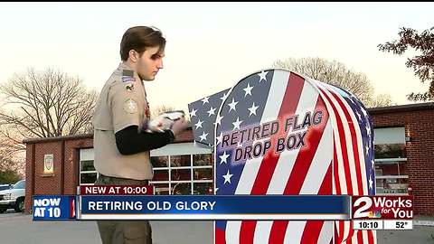 Teen creates unique way to respectfully dispose of American flags