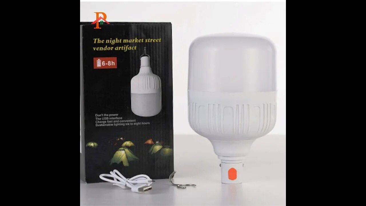 Ampoule rechargeables avec lumières LED pour Marché de nuit 12W
