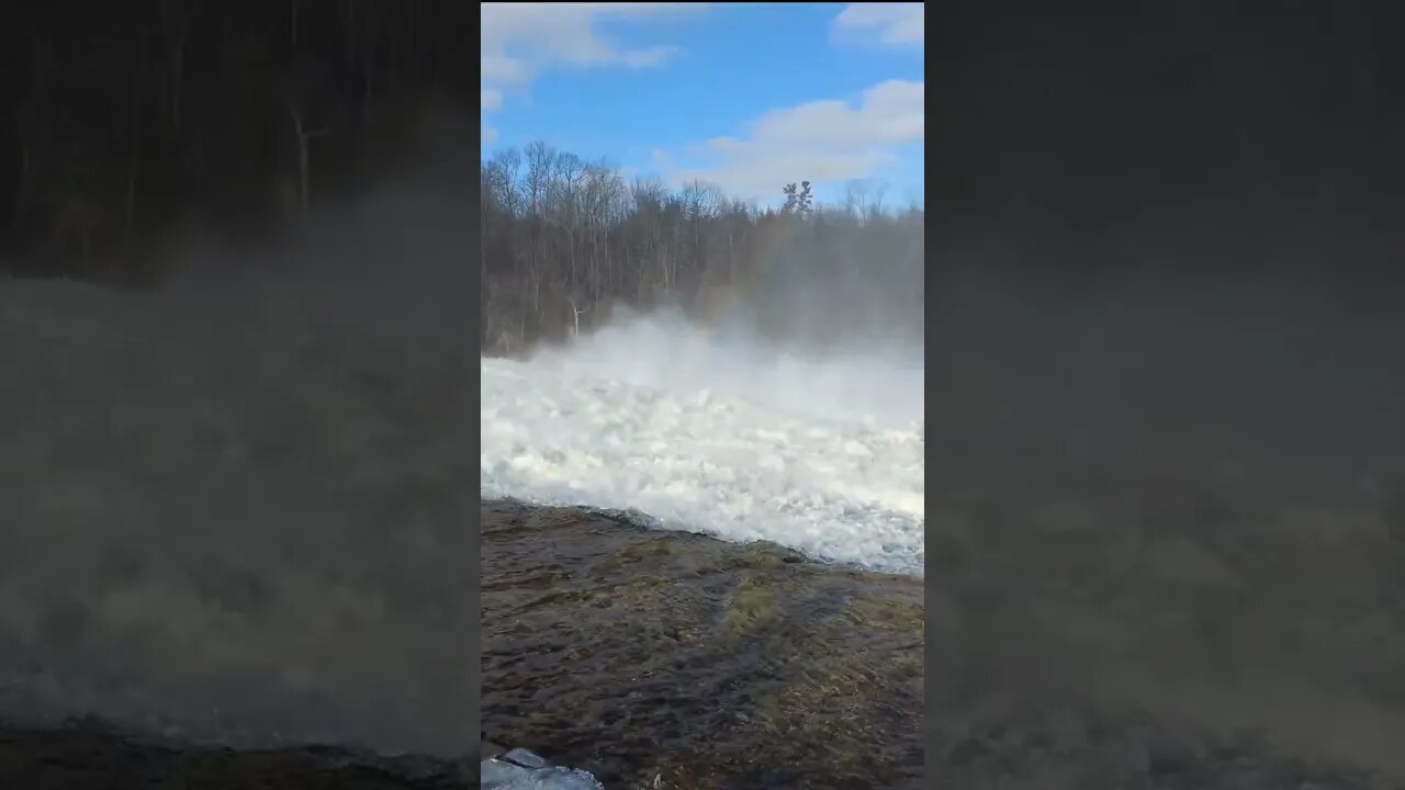 Can You See The Rainbow At Healey Falls Ontario #shorts #waterfall #waterfalls