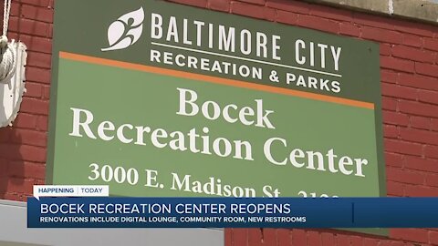 Bocek Recreation Center in East Baltimore