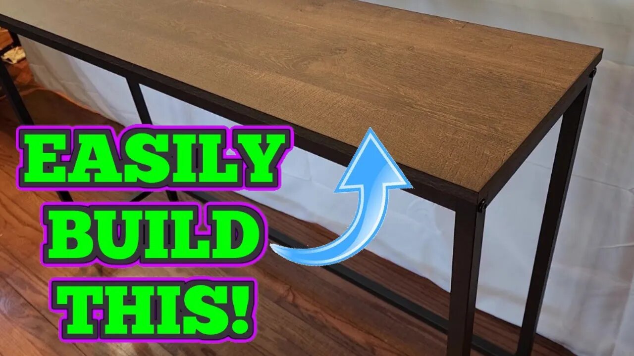 Build This Sauder Sofa Table In 2 Easy Steps!