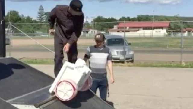 Skateboards just aren't enough anymore. Time to try a kids plastic trailer