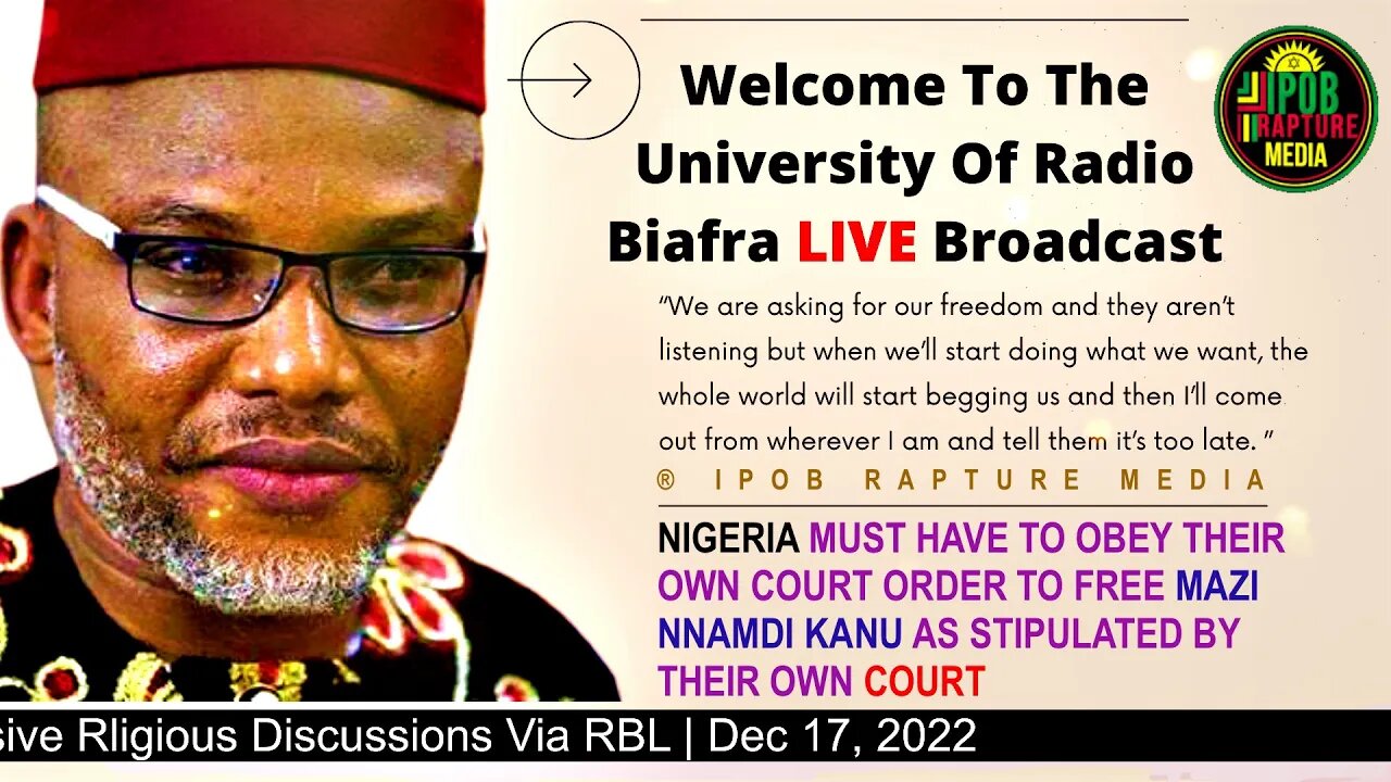 Join Mazi Jonathan Chinedu & Nwa Ada Marien On An Exclusive Rligious Discussions | Dec 17, 2022