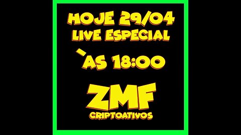 Transmissão ao vivo de ZMF CRIPTOATIVOS - LIVE ESPECIAL