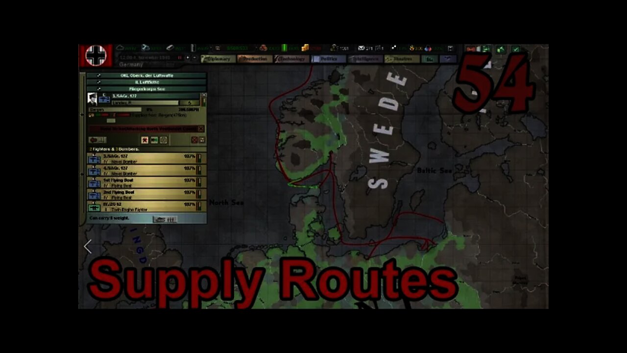 Hearts of Iron 3: Black ICE 10.41 - 54 Germany - Supply Routes
