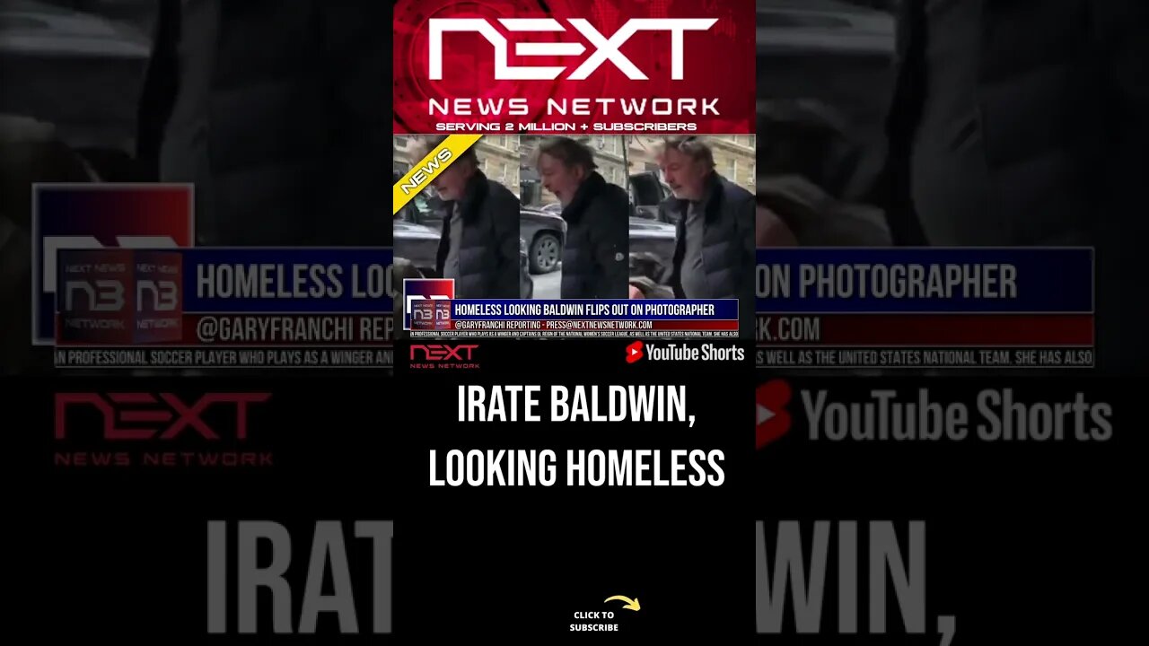 Homeless Looking Baldwin FLIPS OUT on Photographer #shorts