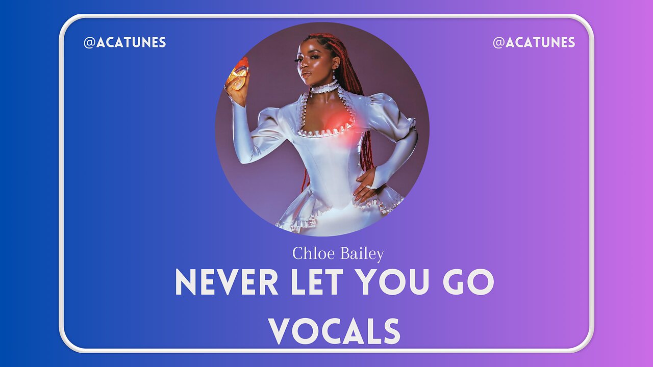 MUSIC VOCALS Chloe Bailey - NEVER LET YOU GO Vocals